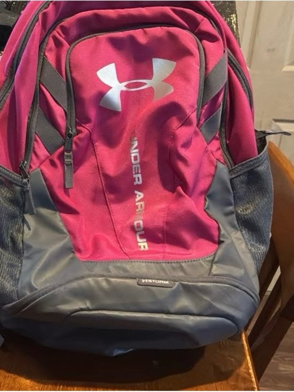 Under Armour Fuchsia and Gray Sports Backpack